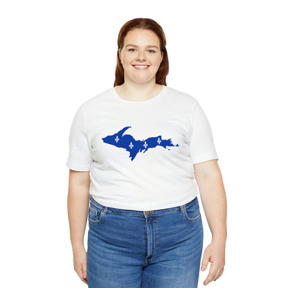 Michigan Upper Peninsula T-Shirt (w/ UP Quebec Flag Outline) | Unisex Standard Fit