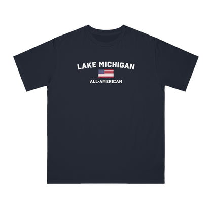 'Lake Michigan All-American' T-Shirt | Organic Unisex