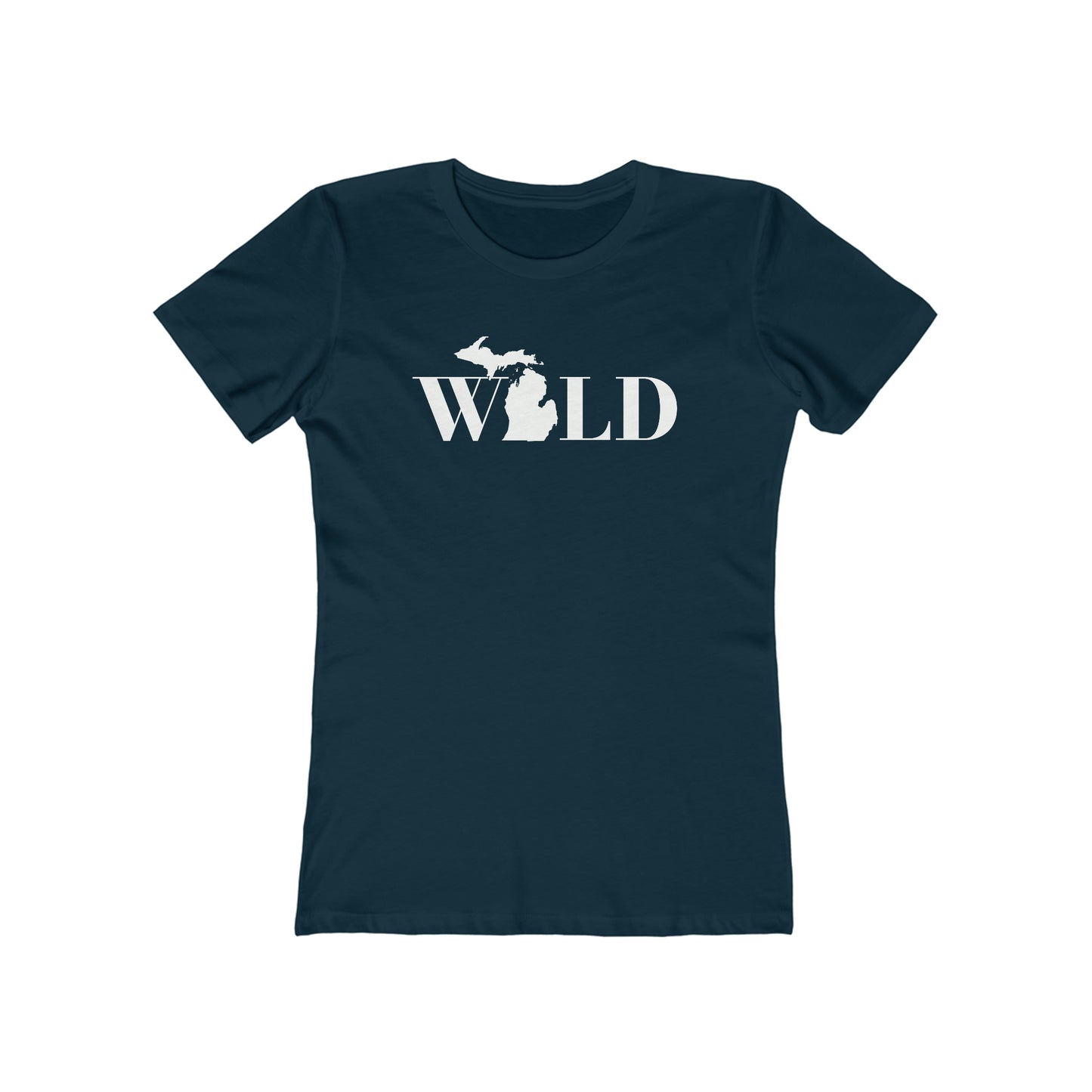 Michigan 'Wild' T-Shirt (Didone Font) | Women's Boyfriend Cut