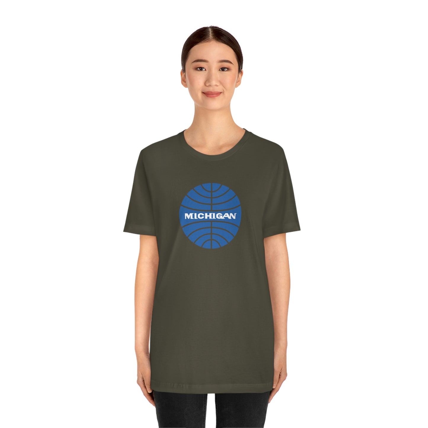 'Michigan' T-Shirt (Retro Airline Parody)  | Unisex Standard Fit