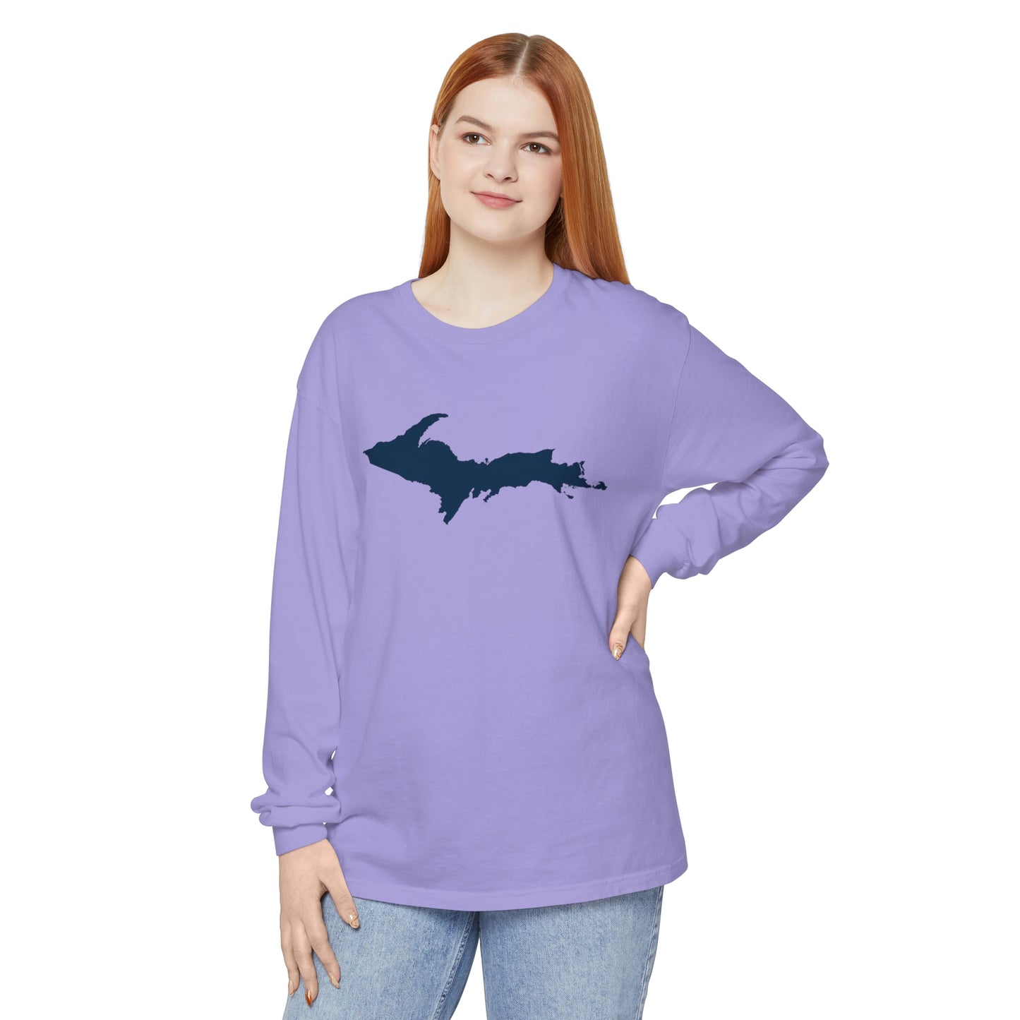 Michigan Upper Peninsula Garment-Dyed T-Shirt | Unisex Long Sleeve