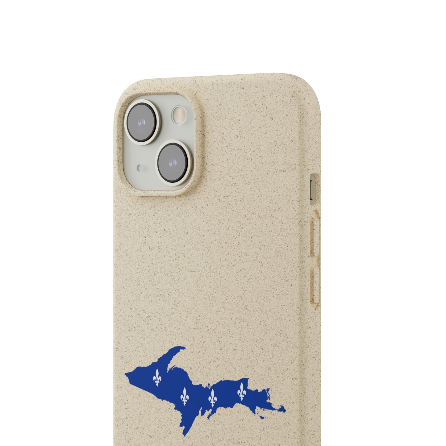 Michigan Upper Peninsula Biodegradable Phone Cases (w/ UP Quebec Flag Outline) | Apple iPhone