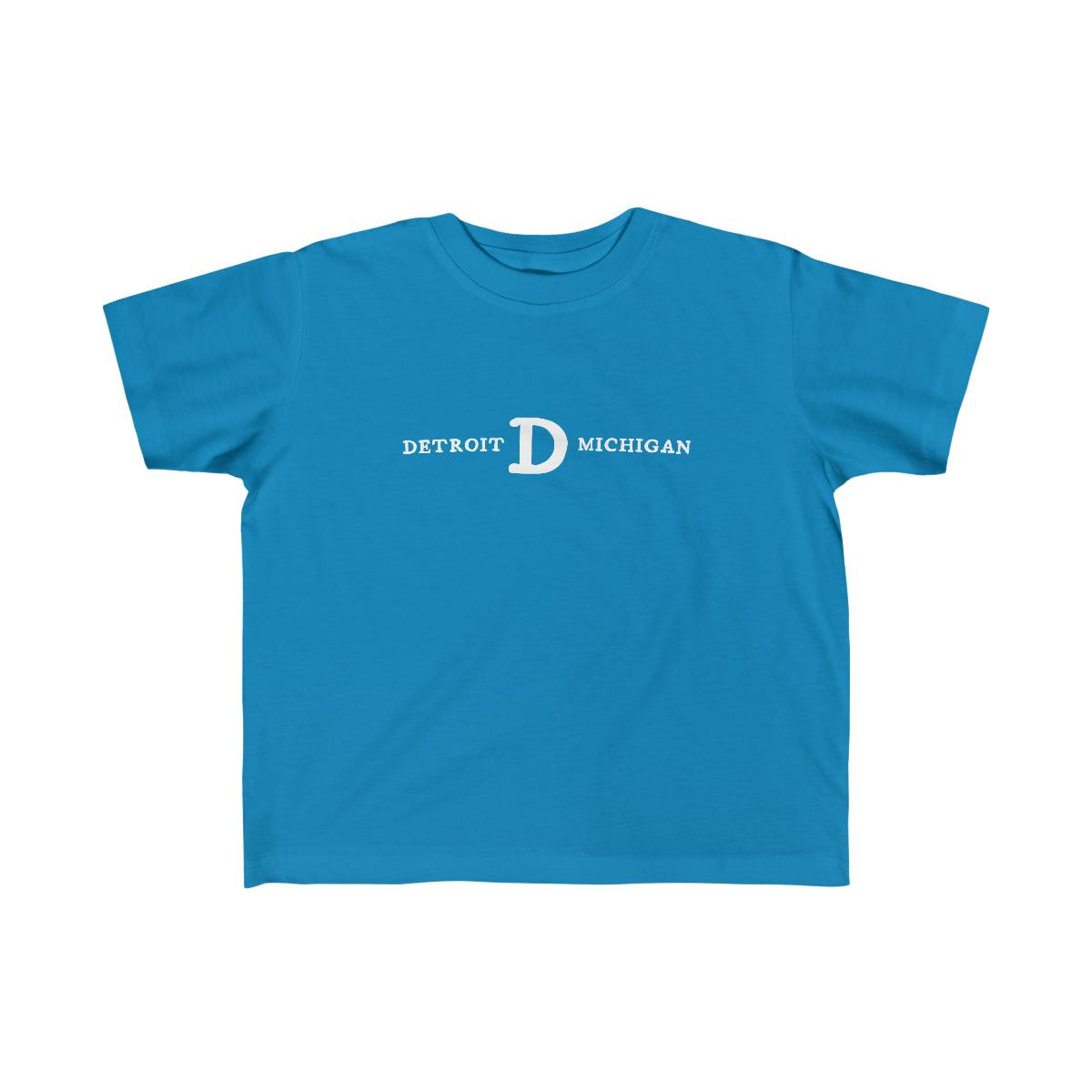 'Detroit Michigan' T-Shirt  (w/ Old French D) | Toddler Short Sleeve - Circumspice Michigan