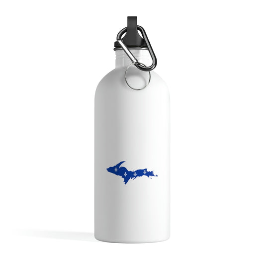 Michigan Upper Peninsula Water Bottle (w/ UP Quebec Flag Outline) | 14oz Stainless Steel