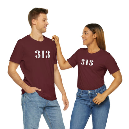 Detroit '313' T-Shirt (Didone Font) | Unisex Standard Fit