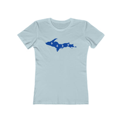 Upper Peninsula T-Shirt (w/ UP Quebec Flag Outline) | Women's Boyfriend Cut