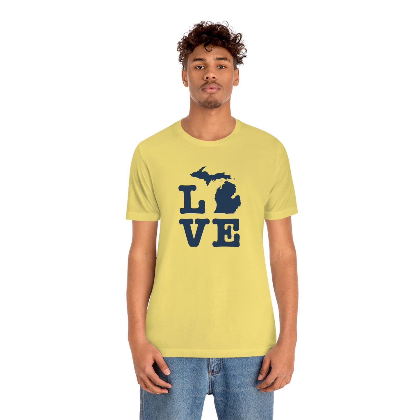 Michigan 'Love' T-Shirt (Typewriter Font) | Unisex Standard Fit