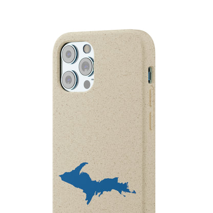 Michigan Upper Peninsula Biodegradable Phone Cases (w/ Azure UP Outline) | Apple iPhone