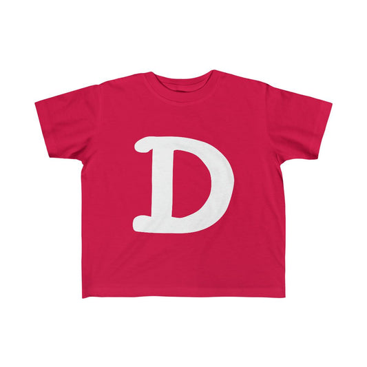 Detroit 'Old French D' T-Shirt  (Full Body Outline) | Toddler Short Sleeve - Circumspice Michigan