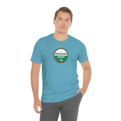 'Michigan Grown' T-Shirt (Agricultural Certification Parody) | Unisex Standard Fit