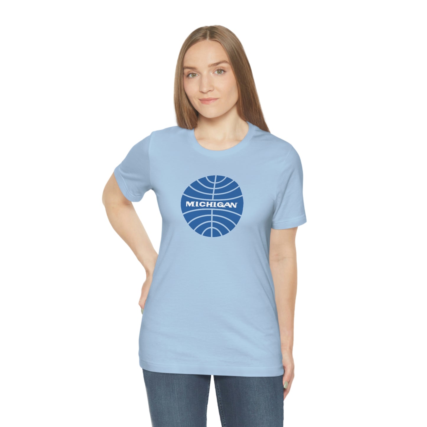 'Michigan' T-Shirt (Retro Airline Parody)  | Unisex Standard Fit