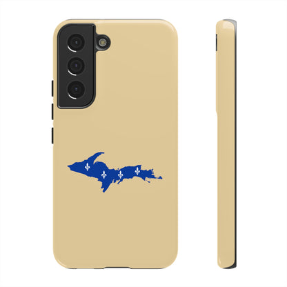 Michigan Upper Peninsula Tough Phone Case (Maple Color w/ UP Quebec Flag Outline) | Samsung & Pixel Android