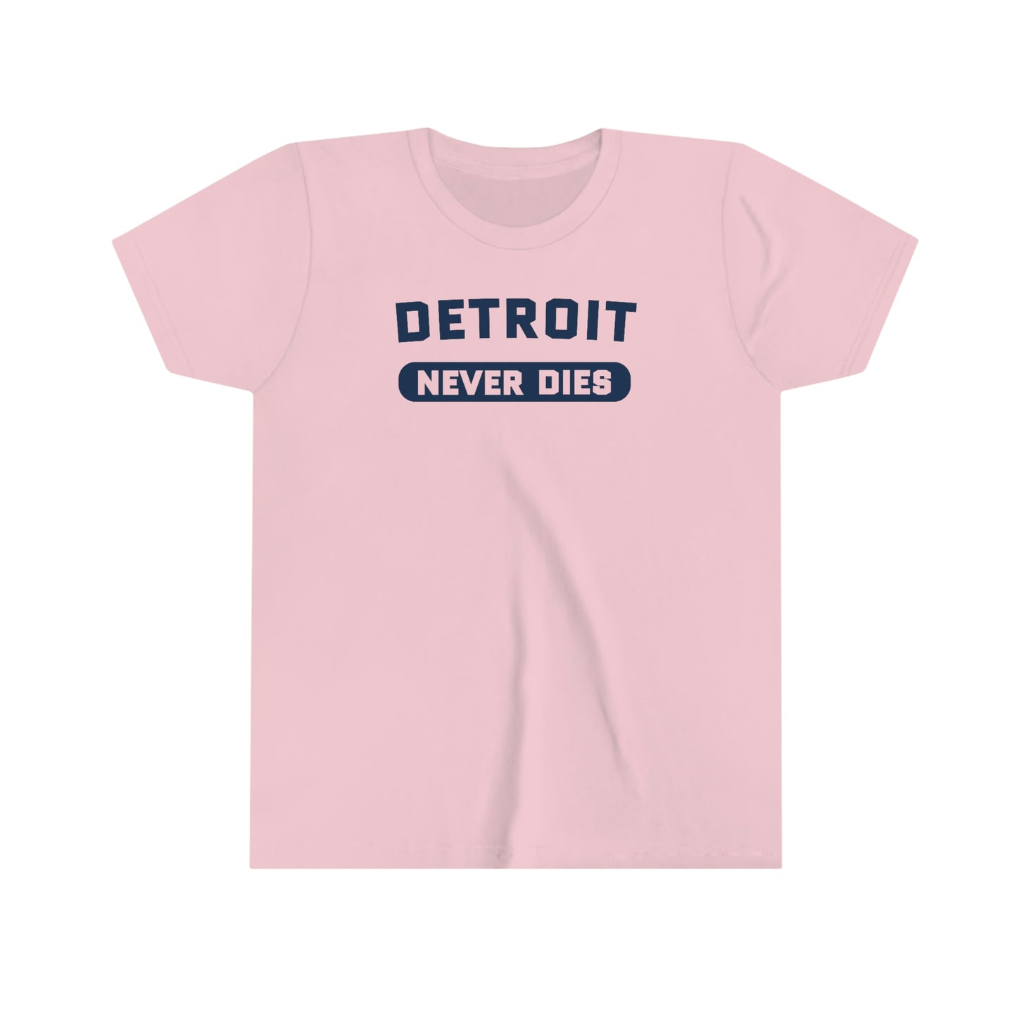 'Detroit Never Dies' T-Shirt | Youth Short Sleeve