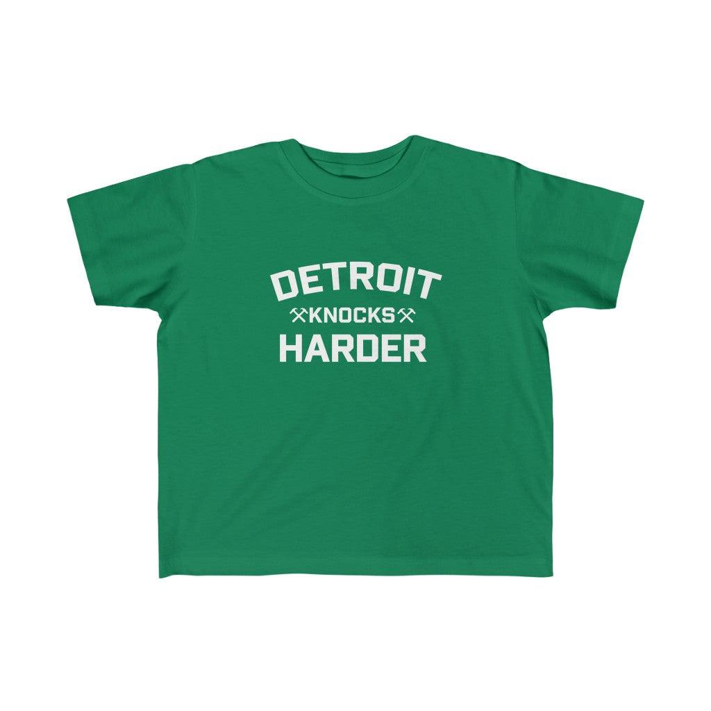 'Detroit Knocks Harder' T-Shirt | Toddler Short Sleeve - Circumspice Michigan