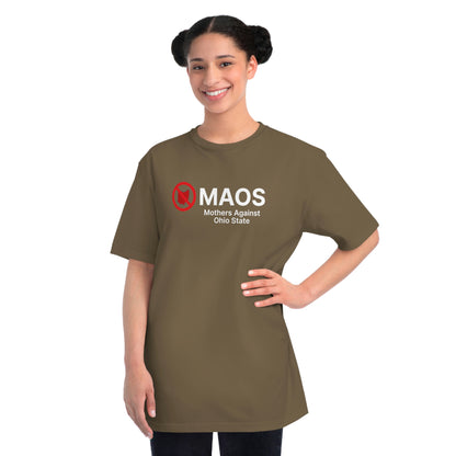 'MAOS Mothers Against Ohio State' T-Shirt (Non-Profit Parody) | Organic Unisex