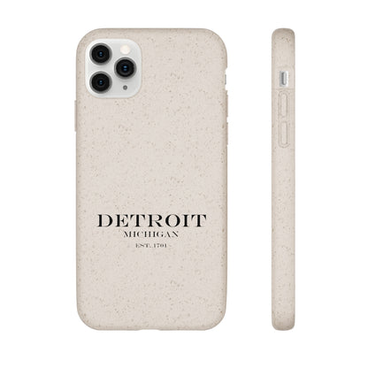 'Detroit Est. 1701' Phone Cases (Black Color) | Android & iPhone