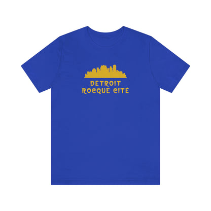 'Détroit Rocque Cité' with Skyline T-Shirt | Unisex Standard Fit