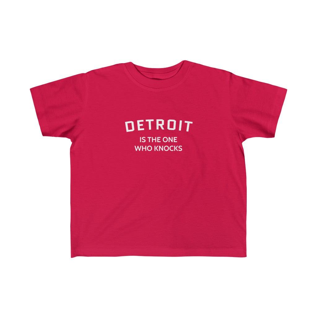 'Detroit is the One Who Knocks' ' T-Shirt | Toddler Short Sleeve - Circumspice Michigan