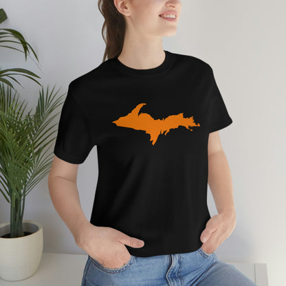 Michigan Upper Peninsula T-Shirt (w/ Orange UP Outline) | Unisex Standard Fit