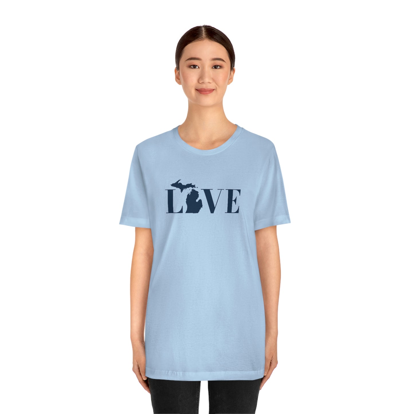 Michigan 'Love' T-Shirt (Didone Font) | Unisex Standard Fit