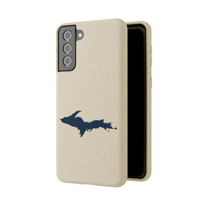 Michigan Upper Peninsula Biodegradable Phone Cases (w/ Navy UP Outline) | Samsung Android