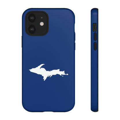 Michigan Upper Peninsula Tough Phone Case (Dearborn Blue w/ UP Outline) | Apple iPhone