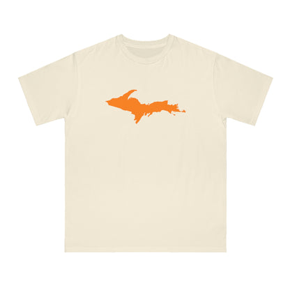 Michigan Upper Peninsula T-Shirt (w/ Orange UP Outline) | Organic Unisex