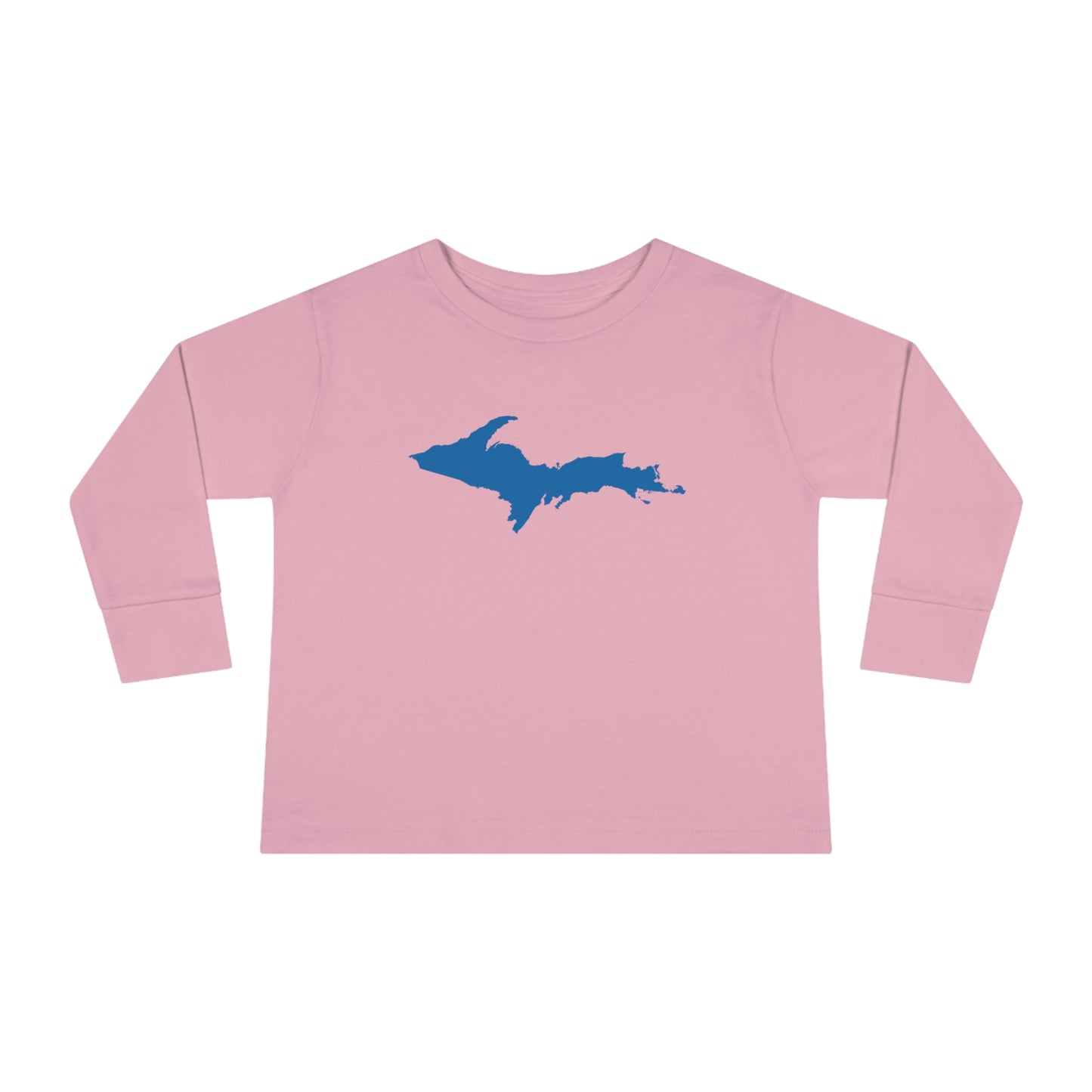 Michigan Upper Peninsula T-Shirt (w/ Azure UP Outline) | Toddler Long Sleeve