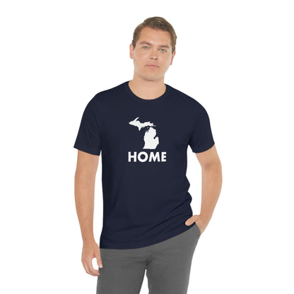 Michigan 'Home' T-Shirt (Geometric Sans Font) | Unisex Standard Fit