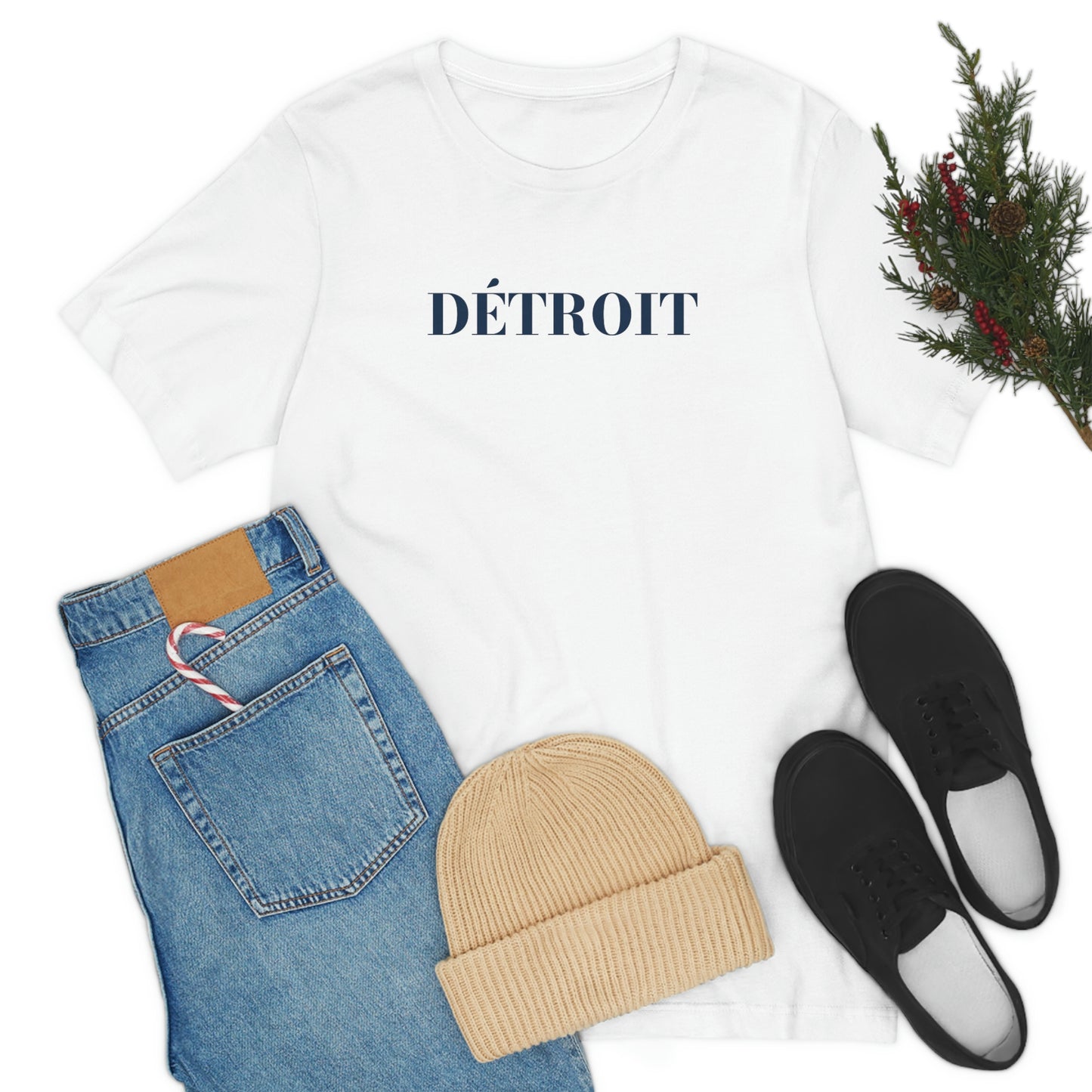 'Détroit' T-Shirt (Didone Font) | Unisex Standard Fit