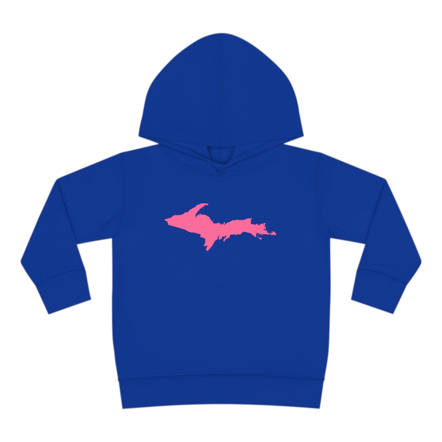 Michigan Upper Peninsula Hoodie (w/ Pink UP Outline) | Unisex Toddler