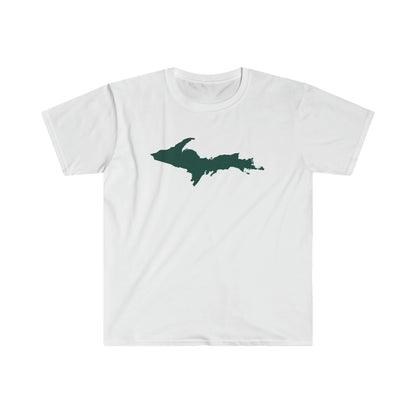 Michigan Upper Peninsula T-Shirt (w/ Green UP Outline) | Unisex Budget