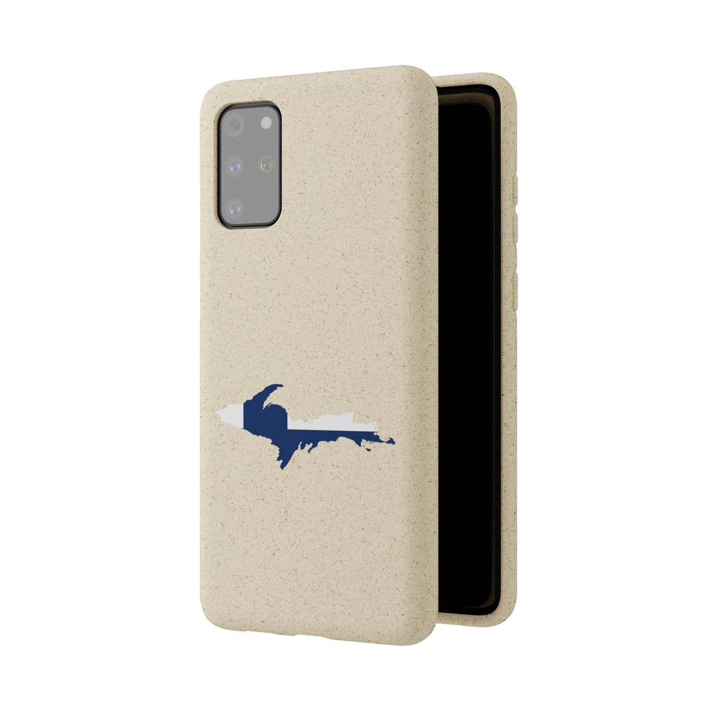 Michigan Upper Peninsula Biodegradable Phone Cases (w/ UP Finland Flag Outline) | Samsung Android