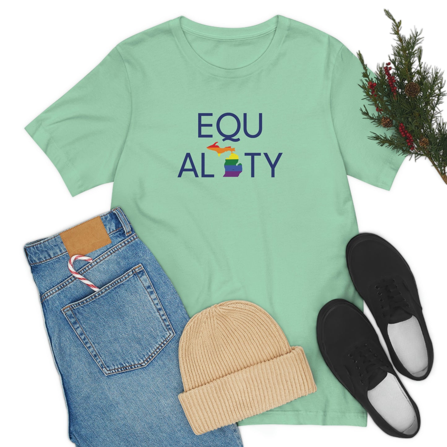 'Equality' Michigan LGBTQ Pride T-Shirt | Unisex Standard Cut