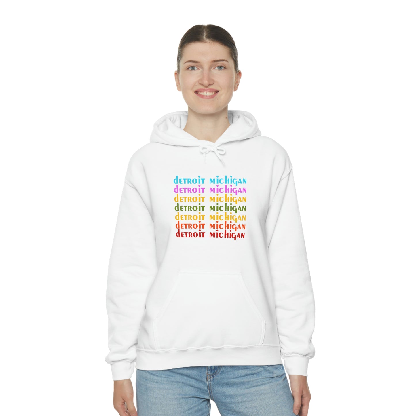 'Detroit Michigan' Hoodie (1970s Sitcom Parody) | Unisex Standard