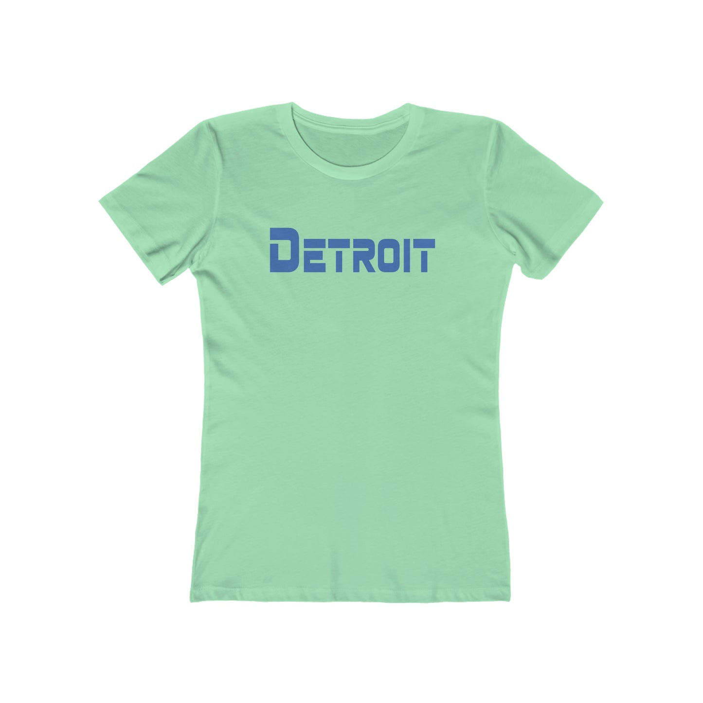 'Detroit' T-Shirt (1980s Sci-Font Font) | Women's Boyfriend Cut