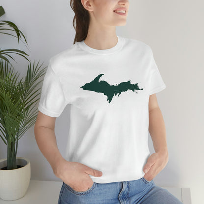 Michigan Upper Peninsula T-Shirt (w/ Green UP Outline) | Unisex Standard Fit