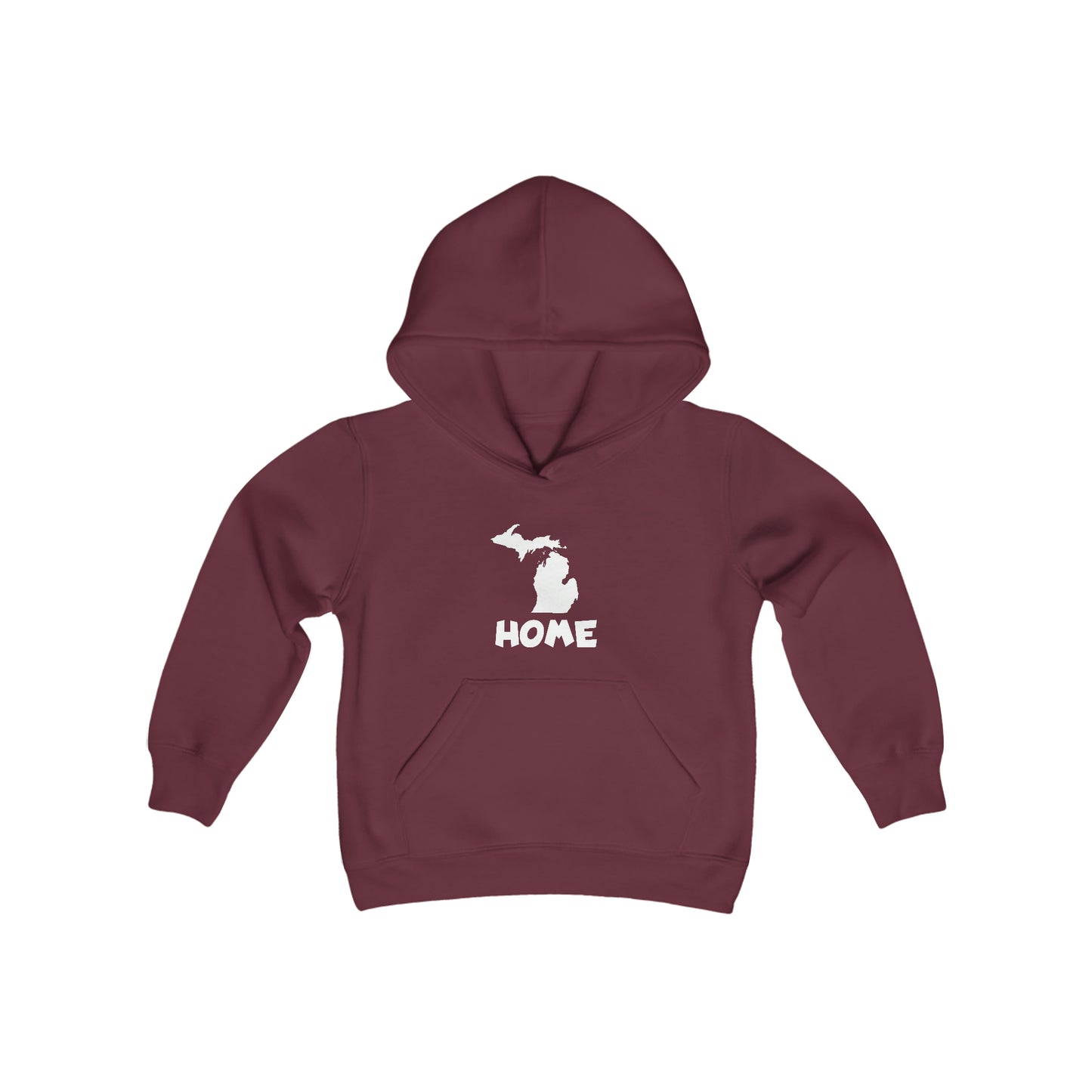 Michigan 'Home' Hoodie (Whimsical Sans Font) | Unisex Youth