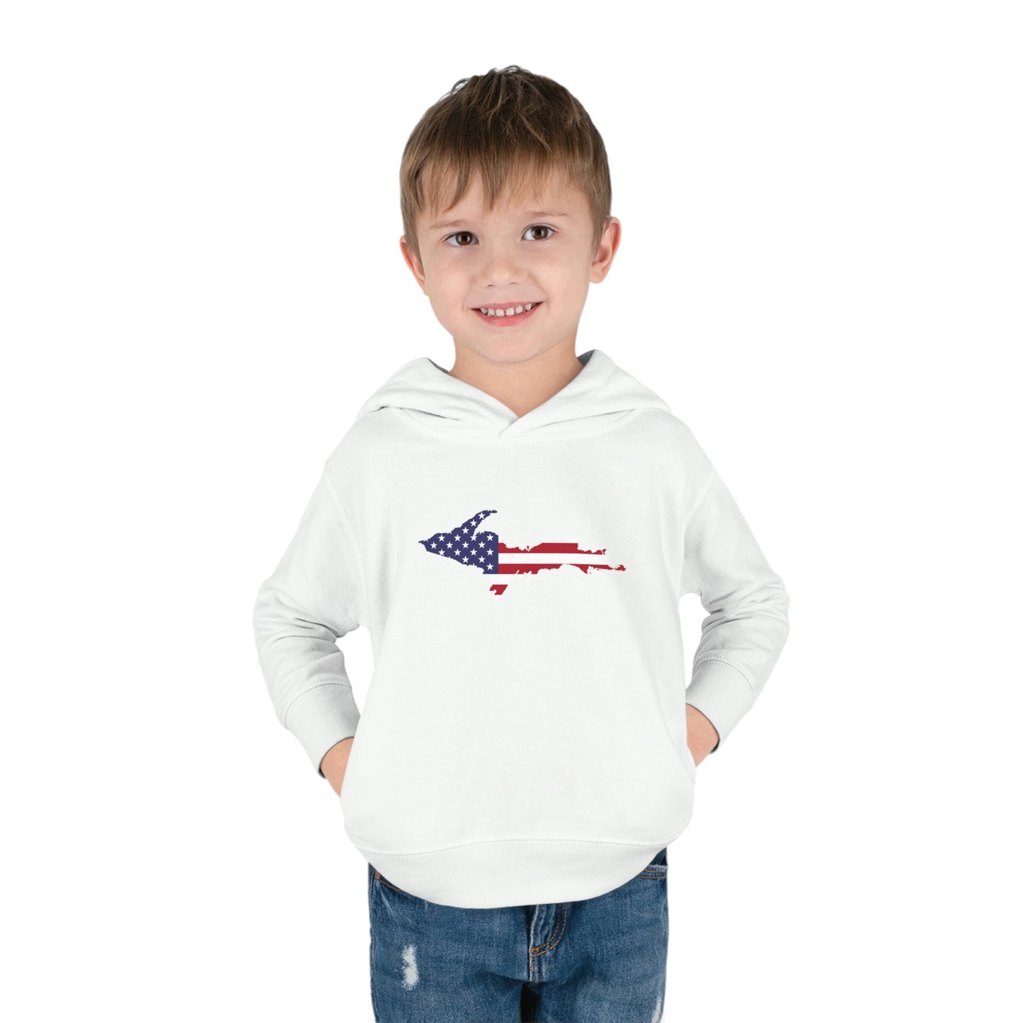 Michigan Upper Peninsula Hoodie (w/ UP USA Flag Outline) | Unisex Toddler