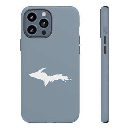 Michigan Upper Peninsula Tough Phone Case (B24 Liberator Grey w/ UP Outline) | Apple iPhone