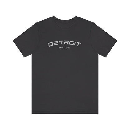 'Detroit Est. 1701' Electric Font T-Shirt | Unisex Standard Fit - Circumspice Michigan