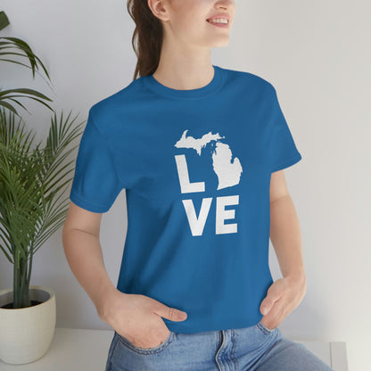 Michigan 'Love' T-Shirt (Geometric Sans Font) | Unisex Standard Fit