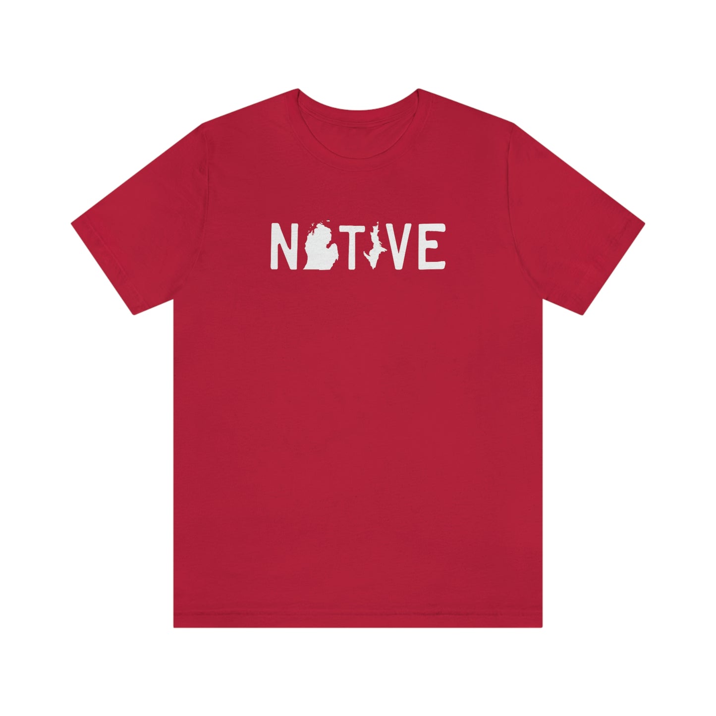 Michigan 'Native' T-Shirt (Licence Plate Font) | Unisex Standard Fit