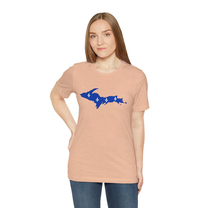 Michigan Upper Peninsula T-Shirt (w/ UP Quebec Flag Outline) | Unisex Standard Fit