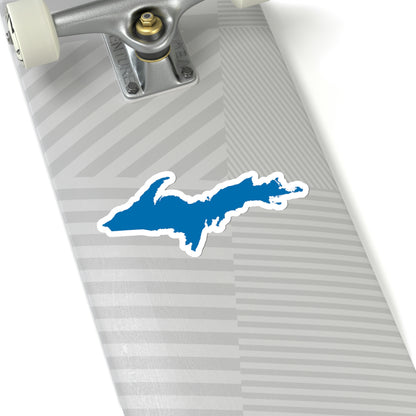 Michigan Upper Peninsula Kiss-Cut Sticker (w/ Azure UP Outline)