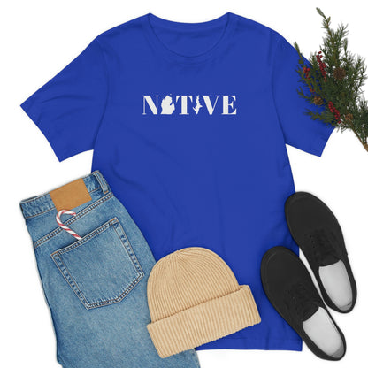 Michigan 'Native' T-Shirt (Didone Font) | Unisex Standard Fit