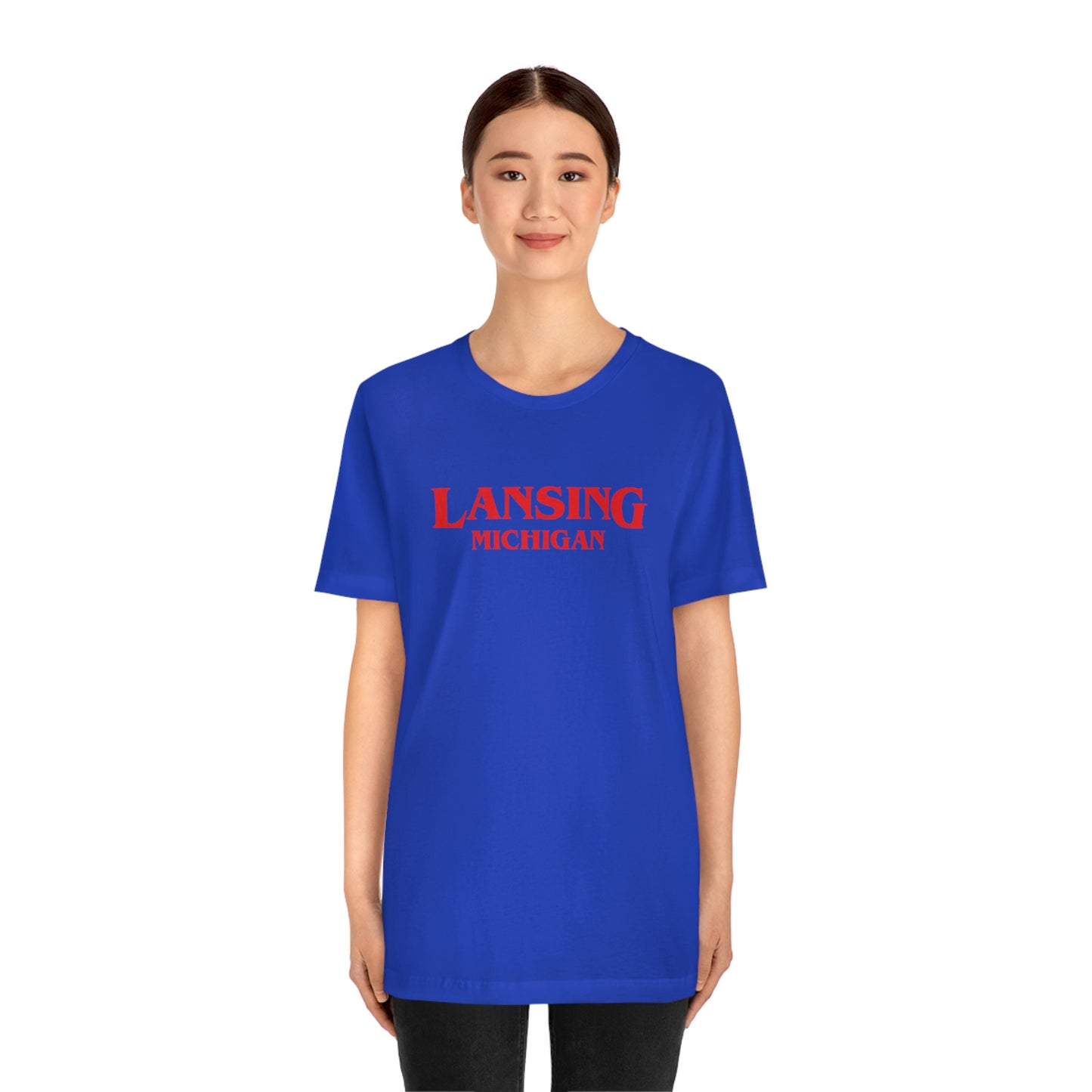 'Lansing Michigan' ' T-Shirt (1980s Drama Parody) | Unisex Standard Fit