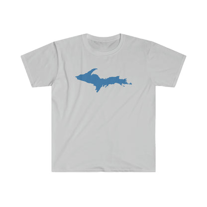 Michigan Upper Peninsula T-Shirt (w/ Lake Superior Blue UP Outline) | Unisex Budget