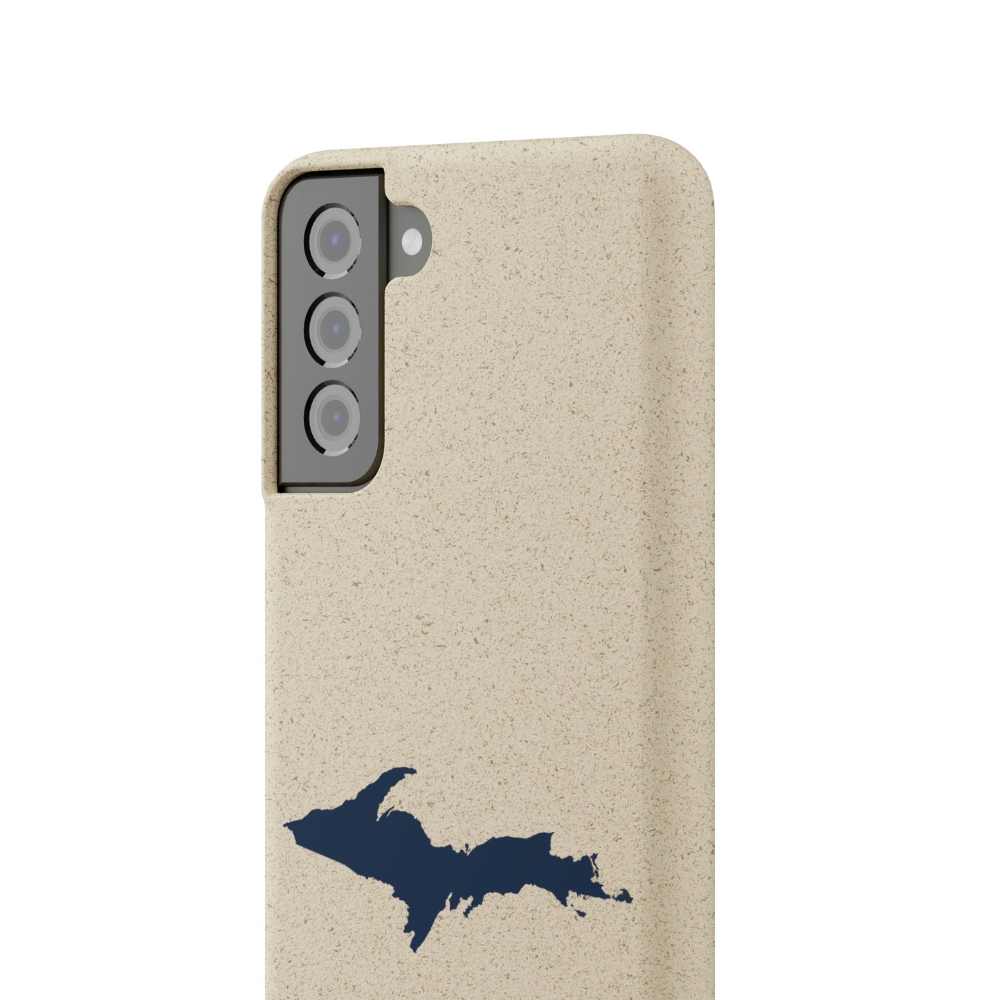 Michigan Upper Peninsula Biodegradable Phone Cases (w/ Navy UP Outline) | Samsung Android