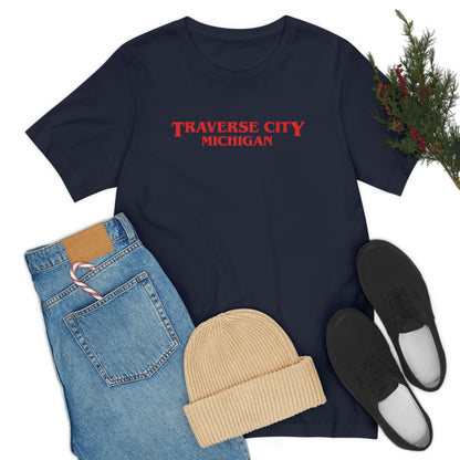 'Traverse City Michigan' ' T-Shirt (1980s Drama Parody) | Unisex Standard Fit